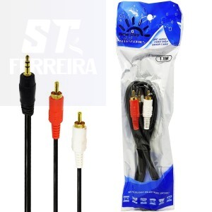 CABO AUXILIAR P2+2RCA ÁUDIO 1,5 METROS (N172)