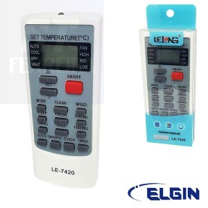 CONTROLE REMOTO AR CONDICIONADO SPLIT ELGIN (LE-7420)