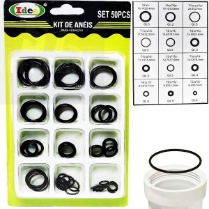 KIT DE ANÉIS PARA VEDAÇÃO 50 UNIDADES (ID-0416H)