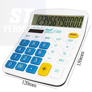 CALCULADORA ELETRÔNICA 12 DÍGITOS (ID-2833C)