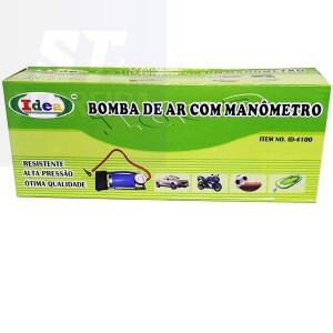 BOMBA DE AR COM PEDAL E MANÔMETRO (ID-4100)
