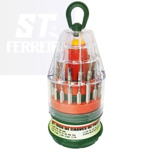 JOGO DE CHAVES DE PRECISÃO 31 PEÇAS (ID-4569H)