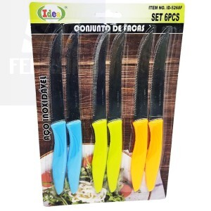 CONJUNTO DE FACAS 6 PEÇAS (ID-5268F)
