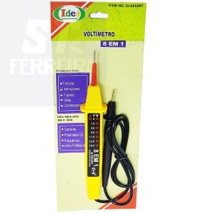 VOLTÍMETRO 8 EM 1 (ID-8862MT)