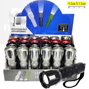 LANTERNA LED PILHA COM ZOOM 3.7V (ID-9598L)