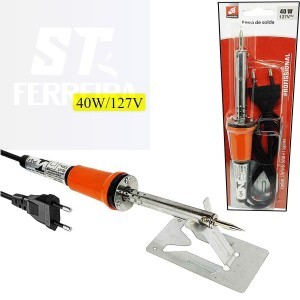 FERRO DE SOLDA PROFISSIONAL 40W / 127V (BAR-58224-3)